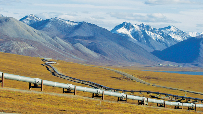1977年に作られた約1280kmのアラスカパイプライン