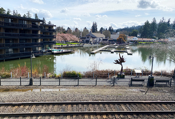 オレゴン州レイクオスウィゴ(Lake Oswego, OR)Millennium Plaza Park