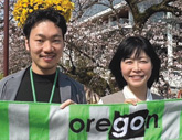 富山県国際課 佐野翔平さんと谷口万里子さん