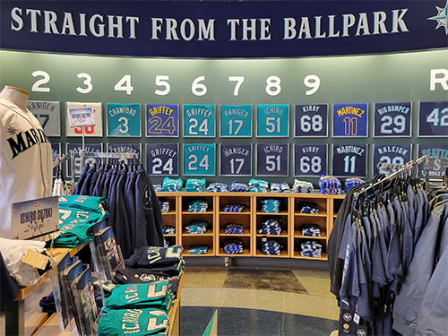 マリナーズ・チーム・ストア店内