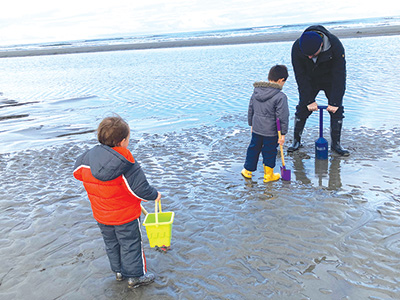 Clamming