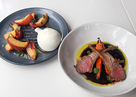 Peach & Burrata などのおすすめメニュー