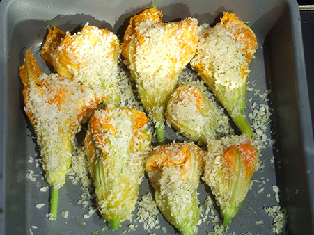 ズッキーニの花を使った料理