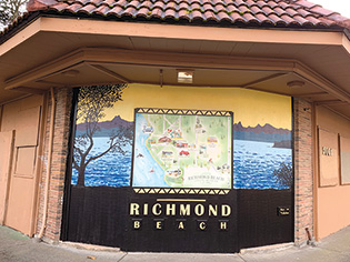 Richmond Beach landmark map & mural